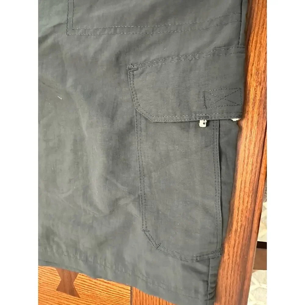 Wrangler Men's Outdoor Cargo Shorts Gray Performance Multi Pocket Nylon Size 46